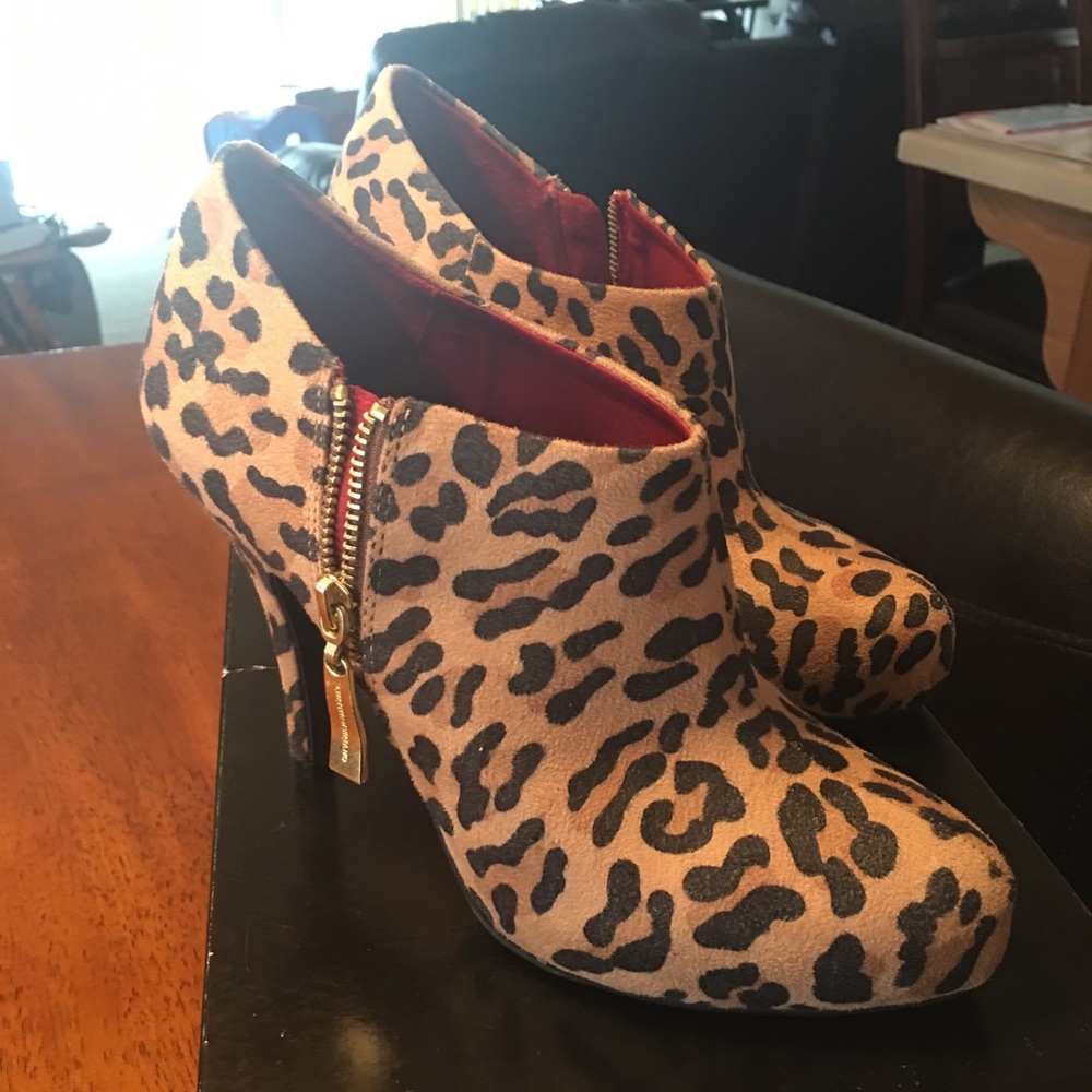 Christian Siriano Leopard Bootie